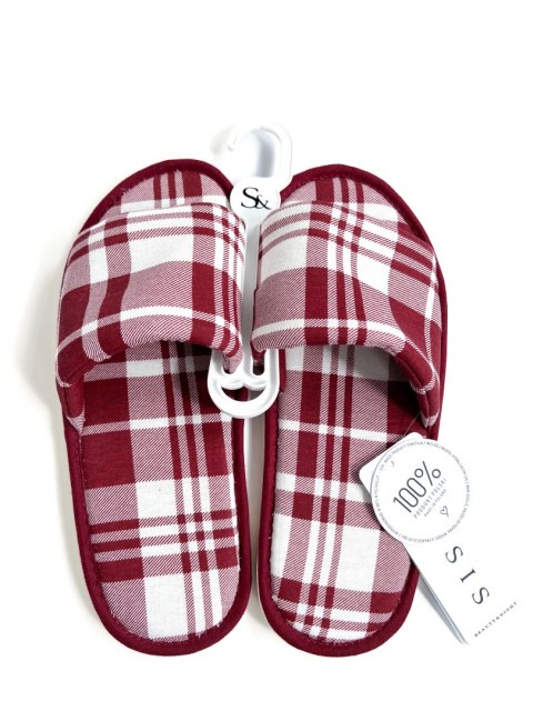 Kapcie Xandra Burgundowe K13 Burgundowy 39/41 Kapcie Xandra Burgundowe K13 Burgundowy 39/41