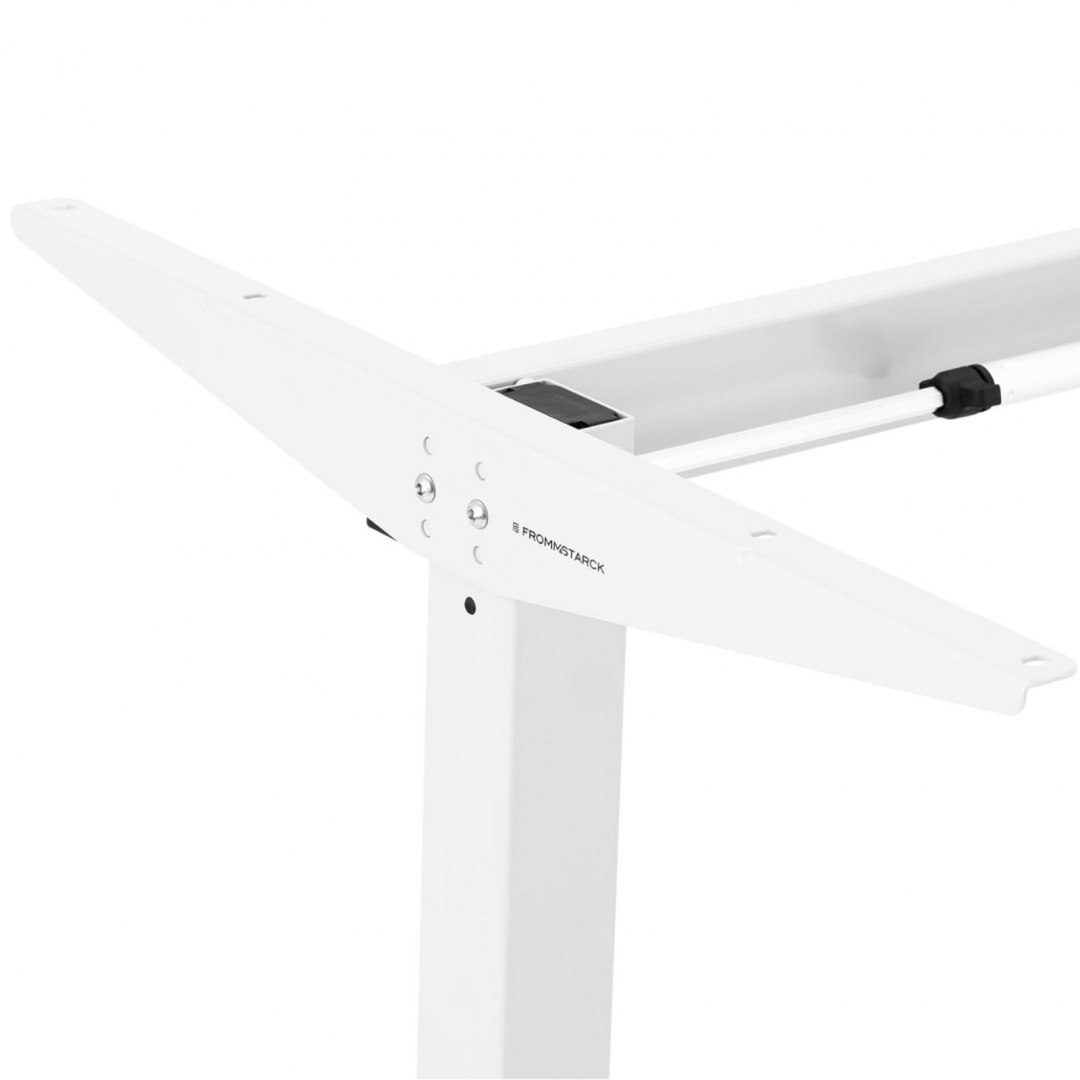Stelaż rama biurka z ręczną regulacją wysokości 73-124 cm do 70 kg BIAŁY FROMM&STARCK Stelaż rama biurka z ręczną regulacją wysokości 73-124 cm do 70 kg BIAŁY FROMM&STARCK