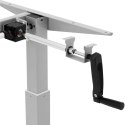 Stelaż rama biurka z ręczną regulacją wysokości 73-124 cm do 70 kg SZARY FROMM&amp;STARCK
