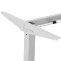 Stelaż rama biurka z ręczną regulacją wysokości 73-124 cm do 70 kg SZARY FROMM&amp;STARCK