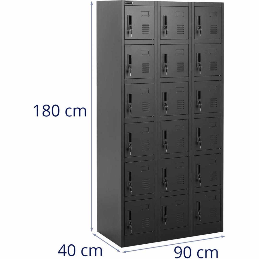 Szafa skrytkowa depozytowa metalowa socjalna zamykana na klucz - 18 skrytek FROMM&STARCK Szafa skrytkowa depozytowa metalowa socjalna zamykana na klucz - 18 skrytek FROMM&STARCK