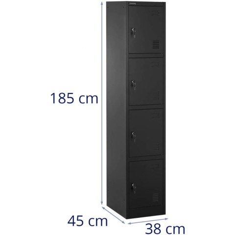 Szafa skrytkowa metalowa socjalna zamykana na klucz - 4 skrytki FROMM&STARCK Szafa skrytkowa metalowa socjalna zamykana na klucz - 4 skrytki FROMM&STARCK