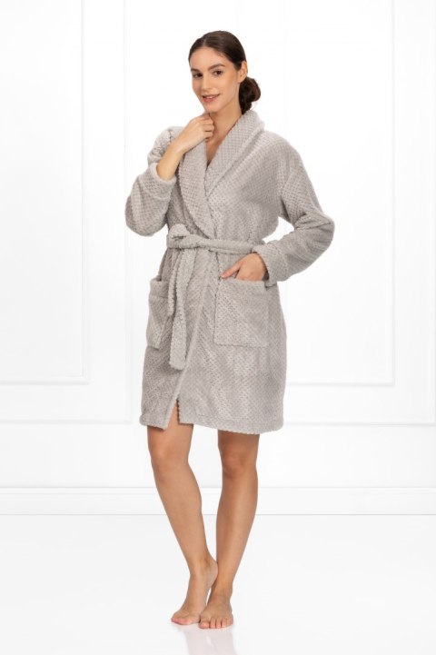 Szlafrok Thira Grey Grey XXL Szlafrok Thira Grey Grey XXL