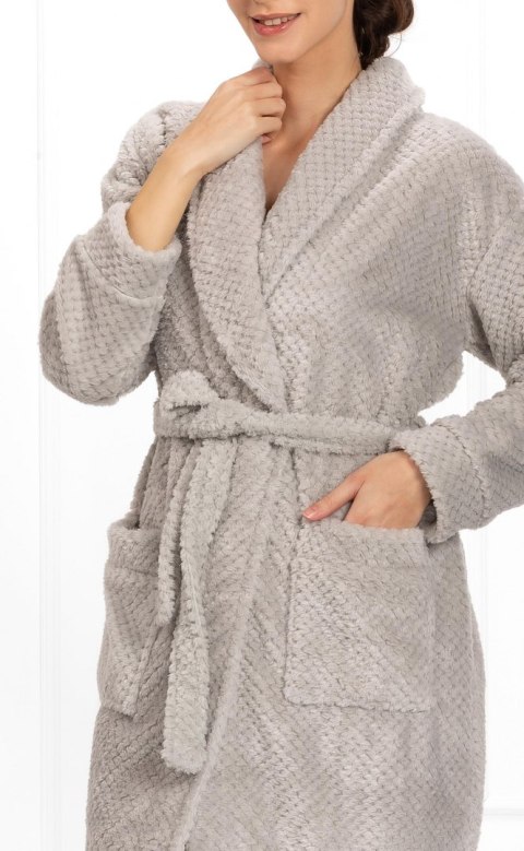 Szlafrok Thira Grey Grey XXL Szlafrok Thira Grey Grey XXL