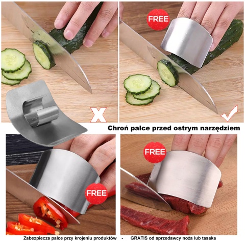 Tasak nóż kuchenny szefa kuchni stal nierdzewna