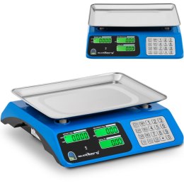 Waga sklepowa kontrolna LCD 34 x 24 cm 40 kg / 2 g niebieska Steinberg Systems