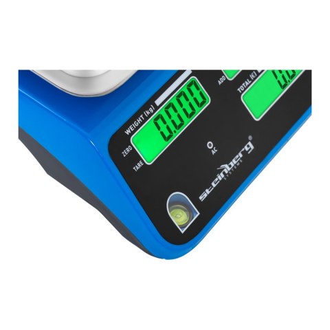 Waga sklepowa kontrolna LCD 34 x 24 cm 40 kg / 2 g niebieska Steinberg Systems Waga sklepowa kontrolna LCD 34 x 24 cm 40 kg / 2 g niebieska Steinberg Systems