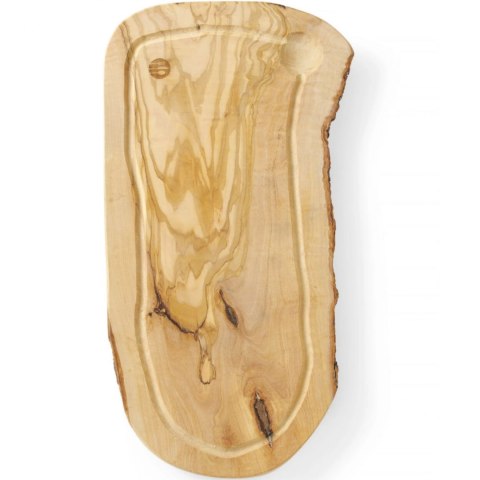 Deska do serwowania z drewna oliwnego z rowkiem 400 x 250 x 18 mm - Hendi 505212 Hendi Deska do serwowania z drewna oliwnego z rowkiem 400 x 250 x 18 mm - Hendi 505212 Hendi