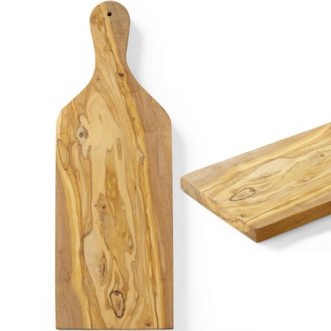Deska do serwowania z drewna oliwnego z uchwytem 400 x 140 x 18 mm - Hendi 505250 Hendi Deska do serwowania z drewna oliwnego z uchwytem 400 x 140 x 18 mm - Hendi 505250 Hendi