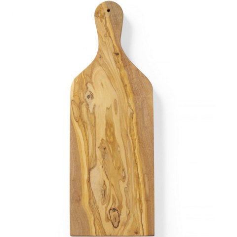 Deska do serwowania z drewna oliwnego z uchwytem 400 x 140 x 18 mm - Hendi 505250 Hendi Deska do serwowania z drewna oliwnego z uchwytem 400 x 140 x 18 mm - Hendi 505250 Hendi