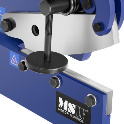 Nożyce gilotynowe gilotyna do blachy i prętów ręczna gr. 6 mm szer. 170 mm MSW Nożyce gilotynowe gilotyna do blachy i prętów ręczna gr. 6 mm szer. 170 mm MSW