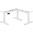 Stelaż rama biurka narożnego z elektryczną regulacją wysokości 58-123 cm - biały FROMM&amp;STARCK