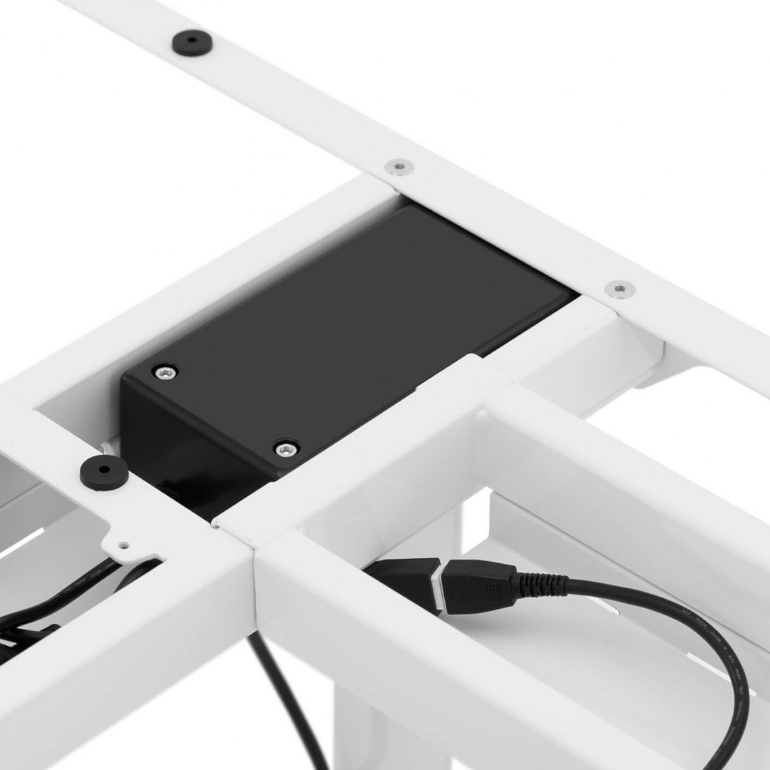 Stelaż rama biurka narożnego z elektryczną regulacją wysokości 58-123 cm - biały FROMM&STARCK Stelaż rama biurka narożnego z elektryczną regulacją wysokości 58-123 cm - biały FROMM&STARCK