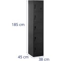Szafa skrytkowa metalowa socjalna zamykana na klucz - 5 skrytek FROMM&amp;STARCK