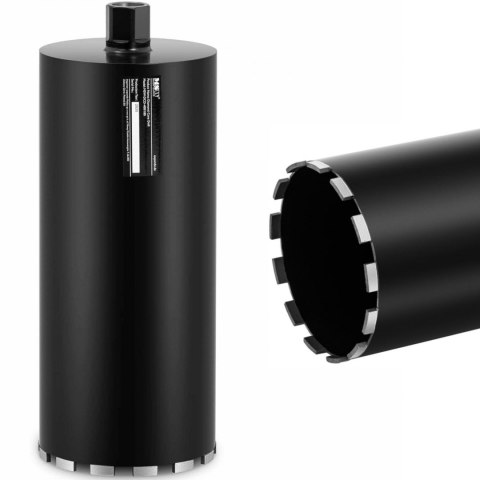 Wiertło diamentowe koronowe do betonu kamienia 1 1/4'' dł. 400 mm śr. 180 mm MSW Wiertło diamentowe koronowe do betonu kamienia 1 1/4'' dł. 400 mm śr. 180 mm MSW