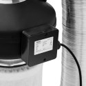 Zestaw wentylacyjny wentylator filtr węglowy rura wentylacyjna śr. 125 mm 10 m Hillvert