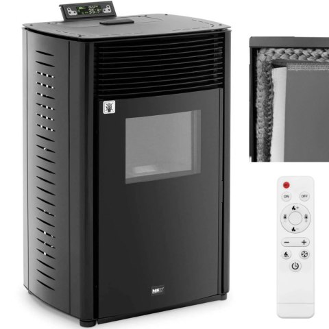 Piec piecyk kominek na pellet wolnostojący z pilotem 50-325 m3 13000 W MSW Piec piecyk kominek na pellet wolnostojący z pilotem 50-325 m3 13000 W MSW