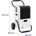 Osuszacz powietrza pochłaniacz wilgoci przemysłowy budowlany 860 W 628 m3/h do 65 m2 MSW