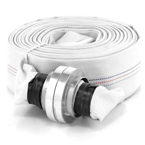 Wąż parciany płaski strażacki do wody ze złączem storz 2'' 52 mm 8-24 bar 20 m Hillvert Wąż parciany płaski strażacki do wody ze złączem storz 2'' 52 mm 8-24 bar 20 m Hillvert