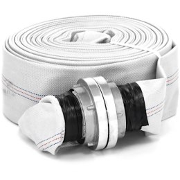 Wąż parciany płaski strażacki do wody ze złączem storz 3'' 76 mm 8-24 bar 30 m Hillvert