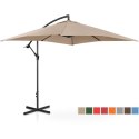 Parasol ogrodowy na wysięgniku kwadratowy 250 x 250 cm kremowy UNIPRODO