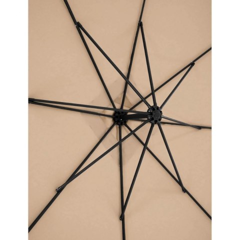 Parasol ogrodowy na wysięgniku kwadratowy 250 x 250 cm kremowy UNIPRODO Parasol ogrodowy na wysięgniku kwadratowy 250 x 250 cm kremowy UNIPRODO