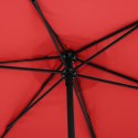 Parasol ogrodowy okrągły śr. 270 cm czerwony UNIPRODO