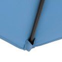 Parasol ogrodowy prostokątny uchylny z korbką 200 x 300 cm niebieski UNIPRODO