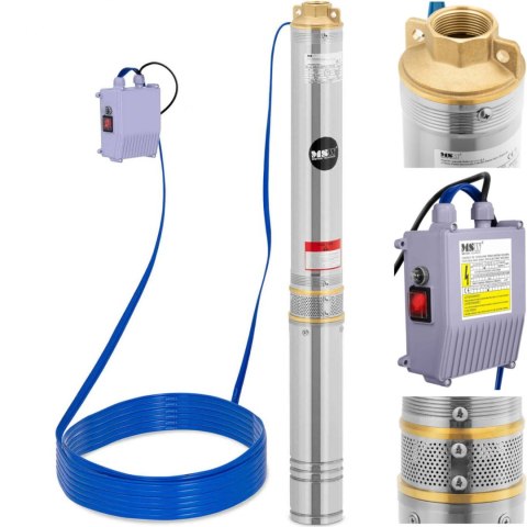 Pompa głębinowa do studni głębinowej STAL 1000 W 4000 l/h do 91 m MSW Pompa głębinowa do studni głębinowej STAL 1000 W 4000 l/h do 91 m MSW