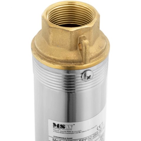 Pompa głębinowa do studni głębinowej STAL 750 W 3800 l/h do 60 m MSW Pompa głębinowa do studni głębinowej STAL 750 W 3800 l/h do 60 m MSW