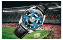 Zegarek męski kwarc wzór piłkarski OLEVS srebrny