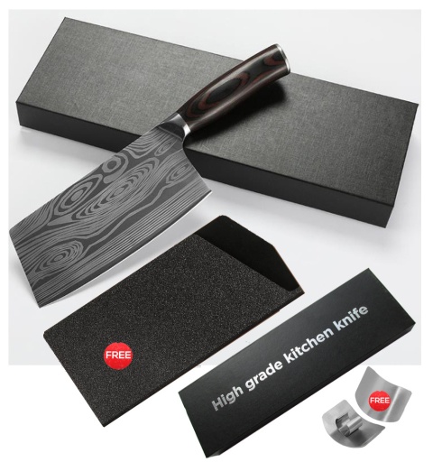 Tasak stal damasceńska do mięsa kości warzyw