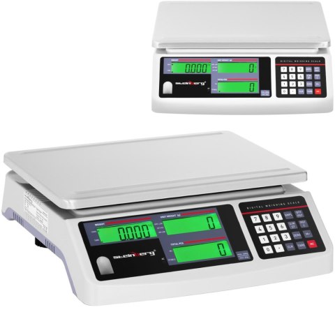 Waga sklepowa handlowa licząca LCD 30.5 x 22 cm 30 kg / 1 g Steinberg Systems Waga sklepowa handlowa licząca LCD 30.5 x 22 cm 30 kg / 1 g Steinberg Systems