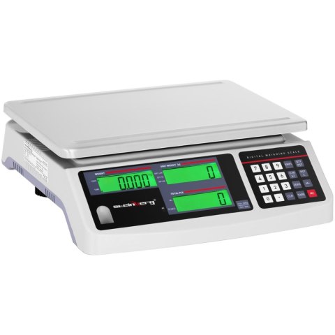 Waga sklepowa handlowa licząca LCD 30.5 x 22 cm 30 kg / 1 g Steinberg Systems Waga sklepowa handlowa licząca LCD 30.5 x 22 cm 30 kg / 1 g Steinberg Systems