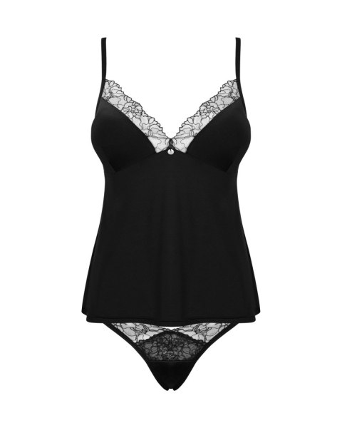 Komplet Bella Rou top + figi Czarny M/L Komplet Bella Rou top + figi Czarny M/L