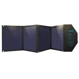 Duża ładowarka solarna 80W rozkładana DC USB C 2xUSB PD QC czarna CHOETECH