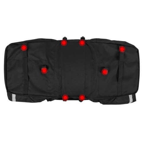 Pojemna torba rowerowa 60 l na bagażnik + osłona przeciwdeszczowa czarna WOZINSKY Pojemna torba rowerowa 60 l na bagażnik + osłona przeciwdeszczowa czarna WOZINSKY