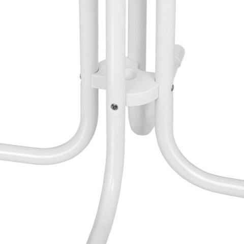 Stół stolik barowy okrągły wysoki składany śr. 70 cm wys. 110 cm biały Royal Catering Stół stolik barowy okrągły wysoki składany śr. 70 cm wys. 110 cm biały Royal Catering