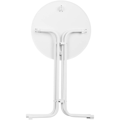 Stół stolik barowy okrągły wysoki składany śr. 70 cm wys. 110 cm biały Royal Catering Stół stolik barowy okrągły wysoki składany śr. 70 cm wys. 110 cm biały Royal Catering