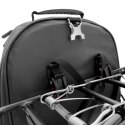 Torba rowerowa na bagażnik plecak rowerowy ze stelażem 2w1 30l czarny WOZINSKY