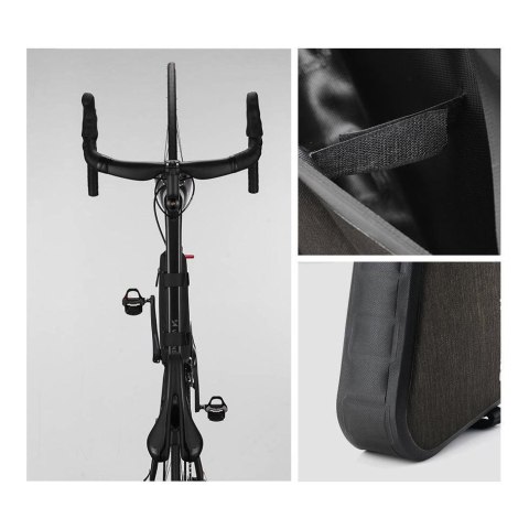 Torba rowerowa na ramę roweru 5 l szara WOZINSKY Torba rowerowa na ramę roweru 5 l szara WOZINSKY