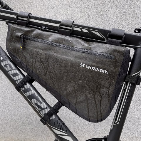 Torba rowerowa na ramę roweru 5 l szara WOZINSKY Torba rowerowa na ramę roweru 5 l szara WOZINSKY
