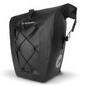 Wodoodporna torba rowerowa sakwa na bagażnik 25l czarny WOZINSKY
