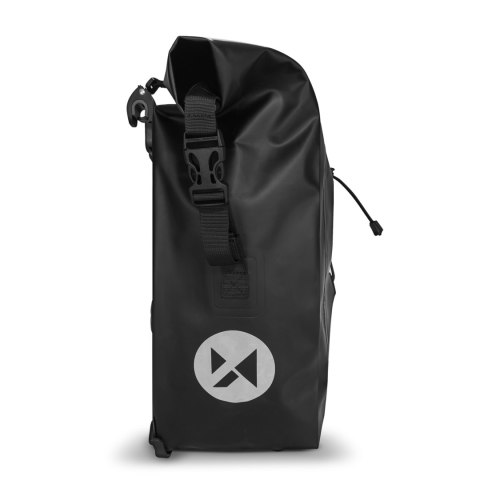 Wodoodporna torba rowerowa sakwa na bagażnik 25l czarny WOZINSKY Wodoodporna torba rowerowa sakwa na bagażnik 25l czarny WOZINSKY