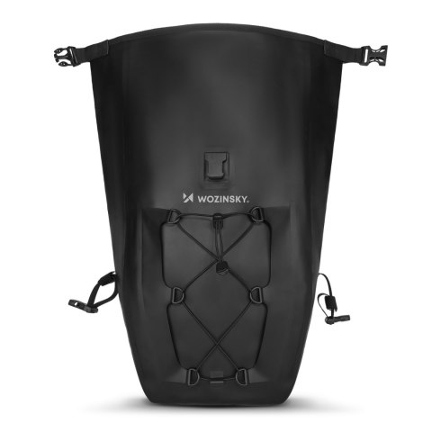 Wodoodporna torba rowerowa sakwa na bagażnik 25l czarny WOZINSKY Wodoodporna torba rowerowa sakwa na bagażnik 25l czarny WOZINSKY