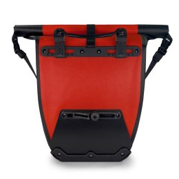 Wodoodporna torba rowerowa sakwa na bagażnik 25l czerwony WOZINSKY
