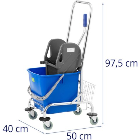 Wózek do sprzątania mycia podłóg z wiadrem i wyciskarką 30 l Ulsonix Wózek do sprzątania mycia podłóg z wiadrem i wyciskarką 30 l Ulsonix