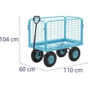 Wózek ogrodowy transportowy gospodarczy składany do 400 kg Hillvert