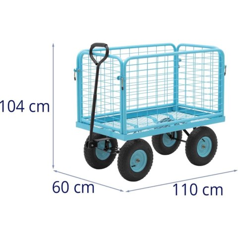 Wózek ogrodowy transportowy gospodarczy składany do 400 kg Hillvert Wózek ogrodowy transportowy gospodarczy składany do 400 kg Hillvert