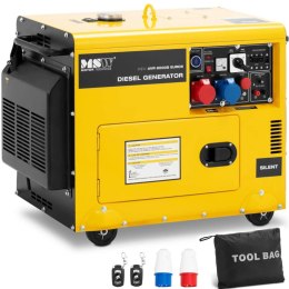 Agregat prądotwórczy generator prądu Diesel 16 l 240/400 V 6000 W AVR MSW